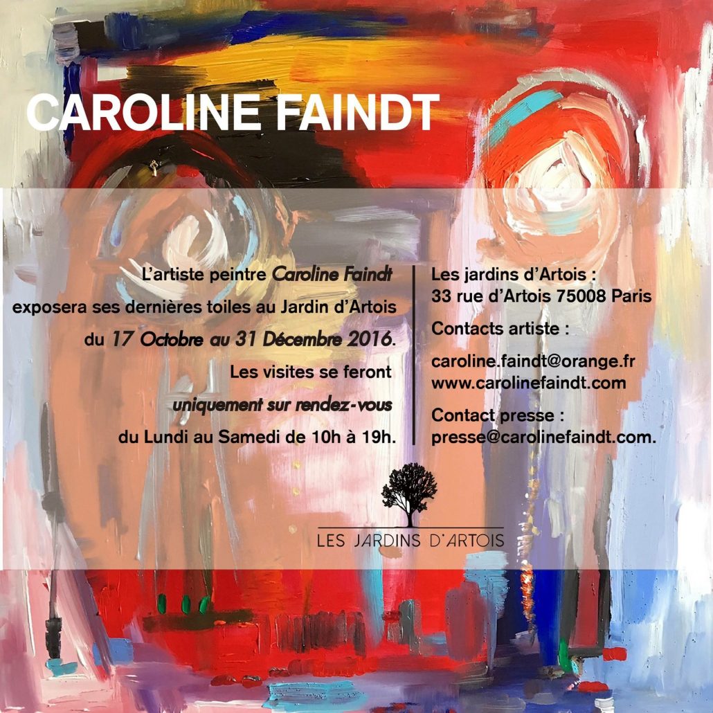exposition Caroline Faindt - le jardin d'Artois