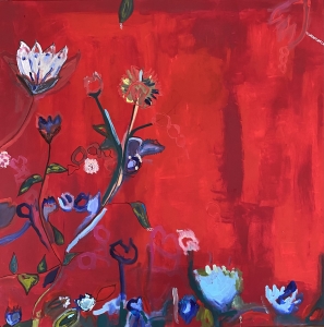 delicatesse 100 X100 cm Acrylique et encre 2000€