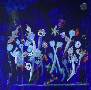 la danse des fleurs 100 x 100 CM TECHNIQUES MIXTES 2300 €