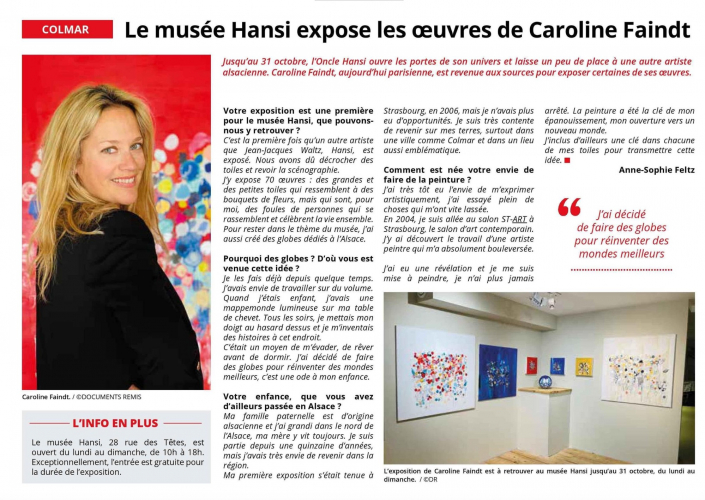 ALSACE COLMA CAROLINE FAINDT