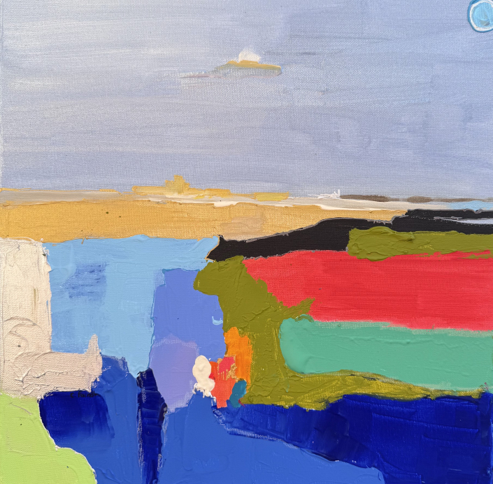 Dunes Toile Caroline Faindt 40 X 40 CM