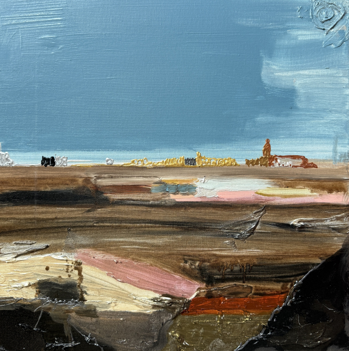 Terres souveraines toile Caroline Faindt 50 X 50 cm
